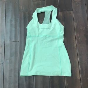 Mint Green Racerback Yoga Tank Top-Size 6